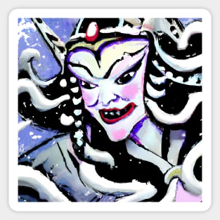 Japanese snow woman yuki onna Sticker